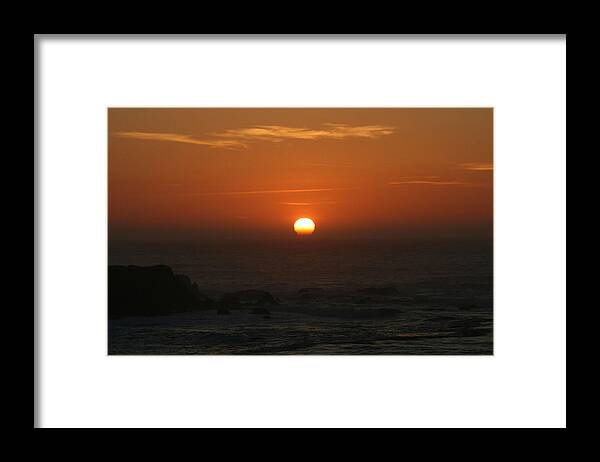 Sunset Framed Print featuring the photograph Tangelo by Holly Ethan