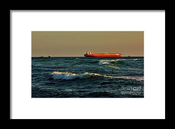  Sea Going Tankers Framed Print featuring the photograph Tanker Nordic Zenith by Craig Wood