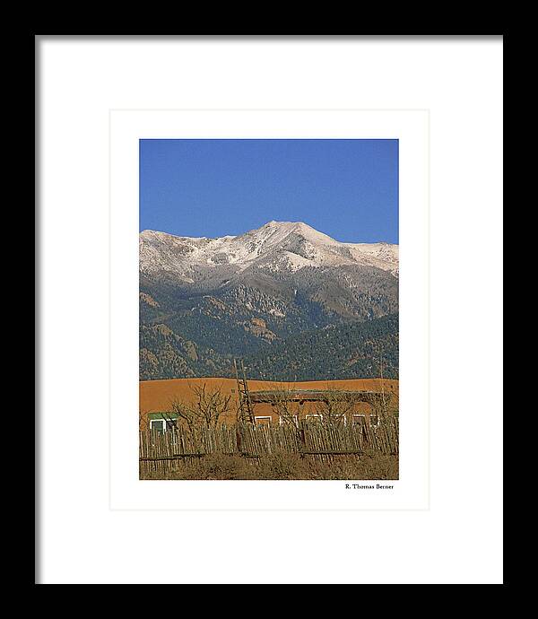 Taos Framed Print featuring the photograph Taos Homestead by R Thomas Berner