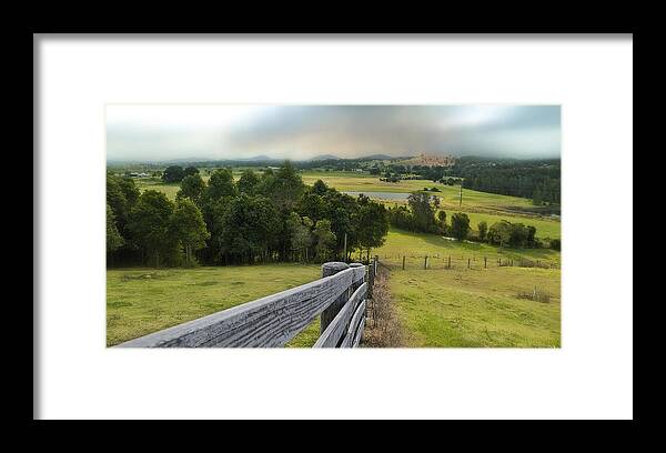 Landscape Photography Framed Print featuring the photograph Taree west 01 by Kevin Chippindall