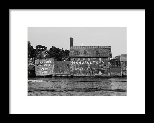 Tarr Framed Print featuring the photograph Tarr And Wonson Paint Manufactory in Black and White by Brian MacLean