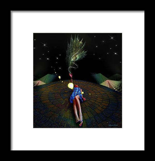  Framed Print featuring the digital art Tashia's Universe by Sharon Hendrickson