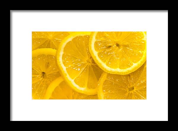 Lemons Framed Print featuring the photograph TASTE of SUMMERTIME by Karen Wiles