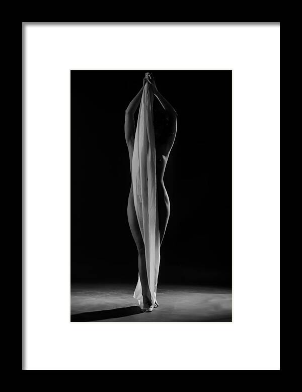 Nude Framed Print featuring the photograph Taut String by Vitaly Vakhrushev