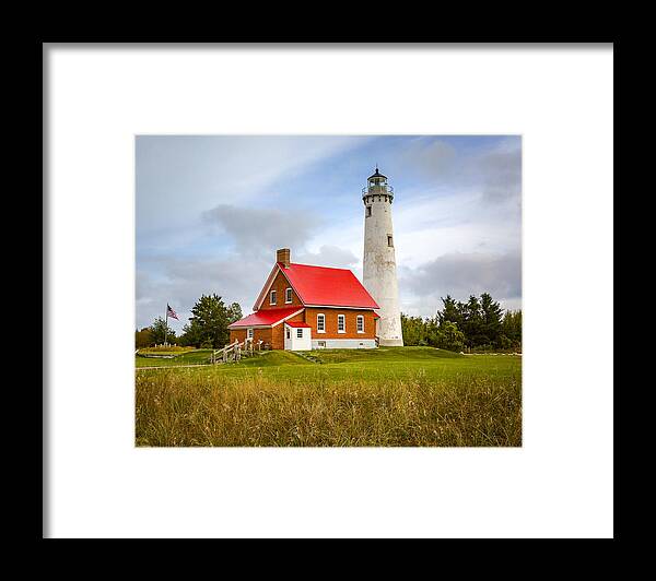 Lighthouses Framed Print featuring the photograph Tawas Point Lighthouse - Lower Peninsula, MI by Jack R Perry