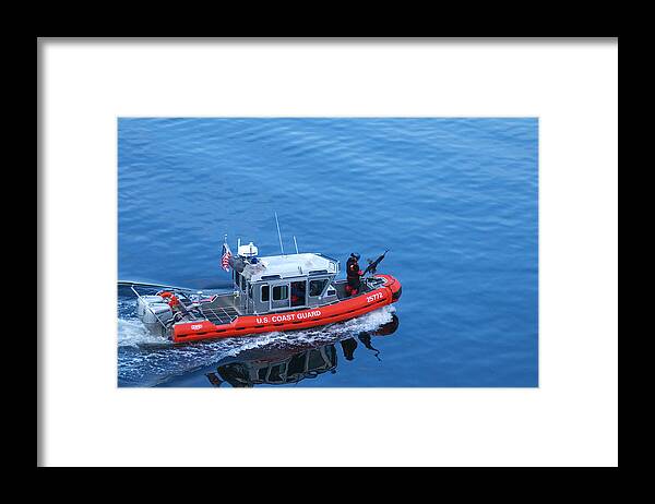 Coast Guard Framed Print featuring the photograph Tax Dollars at Work by Richard Henne