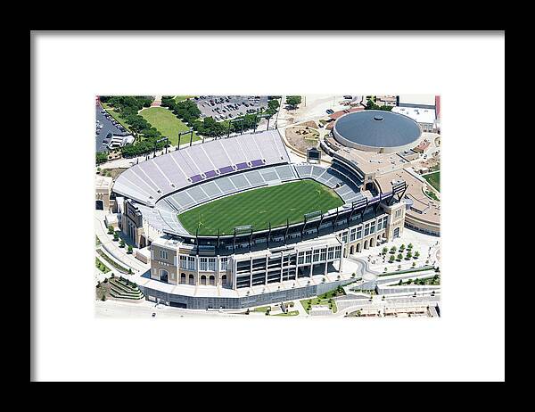 Tcu Framed Print featuring the photograph TCU Horned Frog Stadium by Paul Quinn