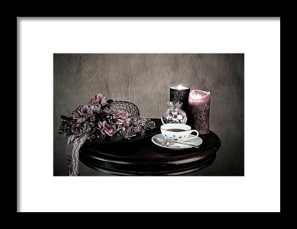 Tea Time Framed Print featuring the photograph Tea Party Time by Sherry Hallemeier