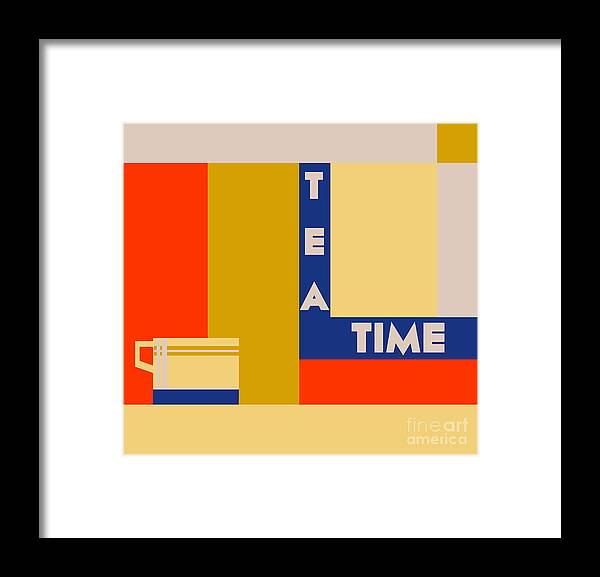 Tea Framed Print featuring the digital art Tea Time by Heidi De Leeuw