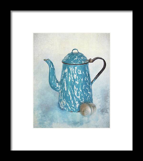 Blue Framed Print featuring the photograph Tea Time by David and Carol Kelly