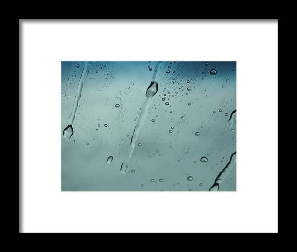 Weather Framed Print featuring the photograph Teardrops of Rain by Jan Gelders
