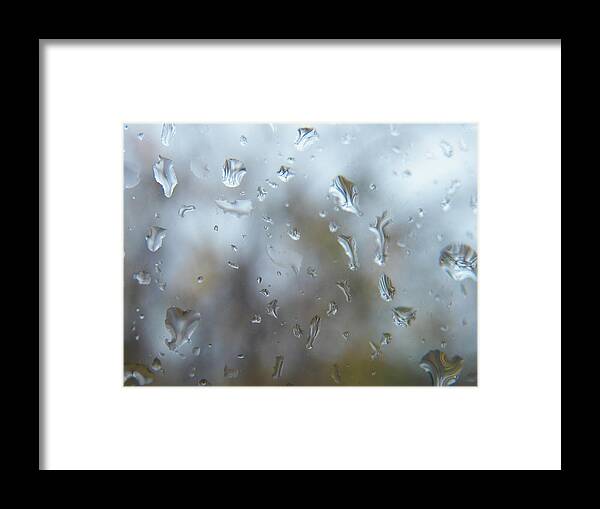 Window Framed Print featuring the photograph Tears for Sandy by Judy Via-Wolff