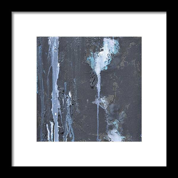 Acrylics Framed Print featuring the painting Tears of a cloud by Eduard Meinema