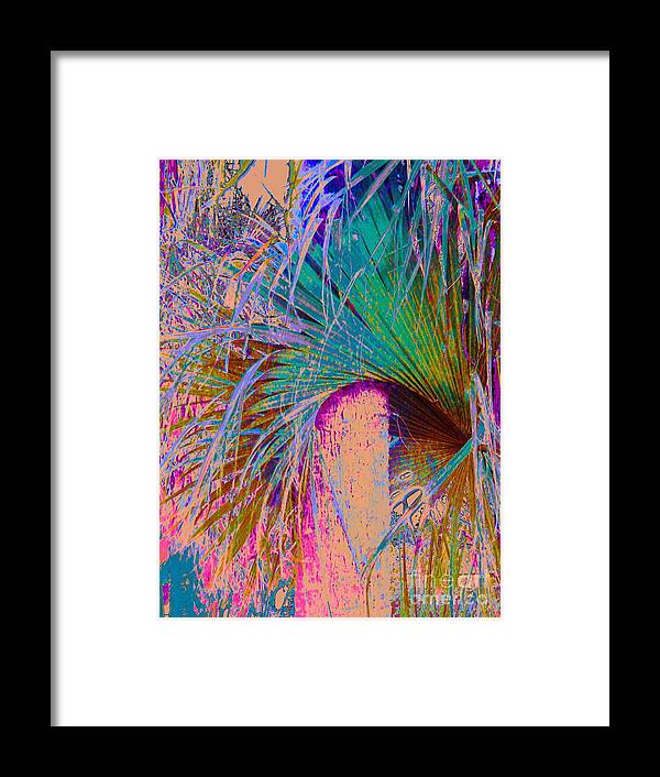 Charming Framed Print featuring the photograph Techni Frond by Priscilla Batzell Expressionist Art Studio Gallery