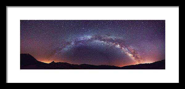 Milky Way Framed Print featuring the photograph Teide Milky Way by James Billings