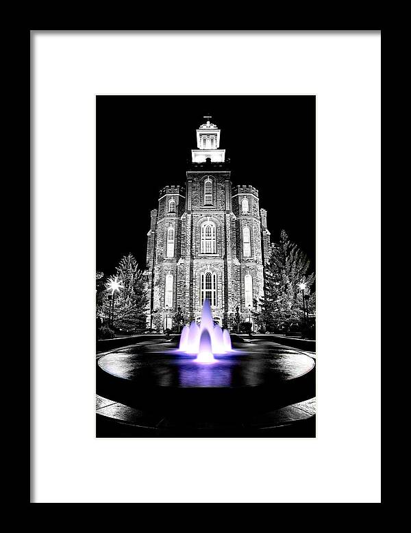 Fountain Framed Print featuring the photograph Temple Fountain by David Andersen
