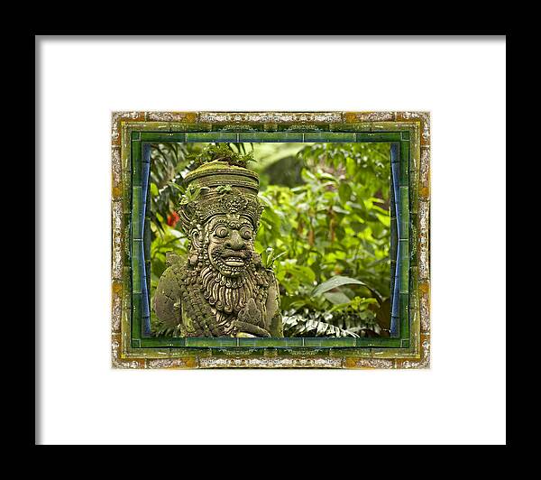 Mandalas Framed Print featuring the photograph Temple Guardian by Bell And Todd