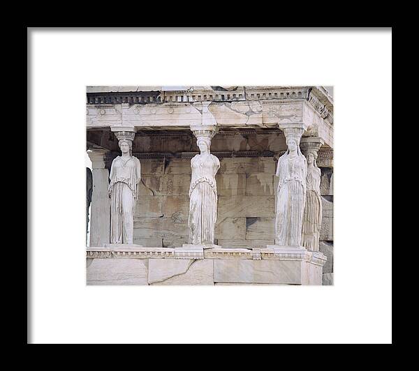 Photography Framed Print featuring the photograph Temple Of Athena Nike Erectheum by Panoramic Images