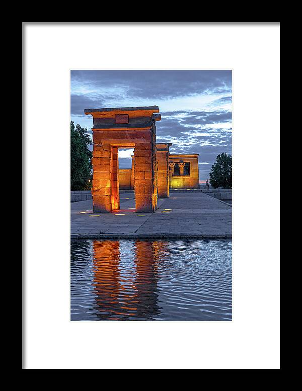 Landmark Framed Print featuring the photograph Temple of Debod by W Chris Fooshee