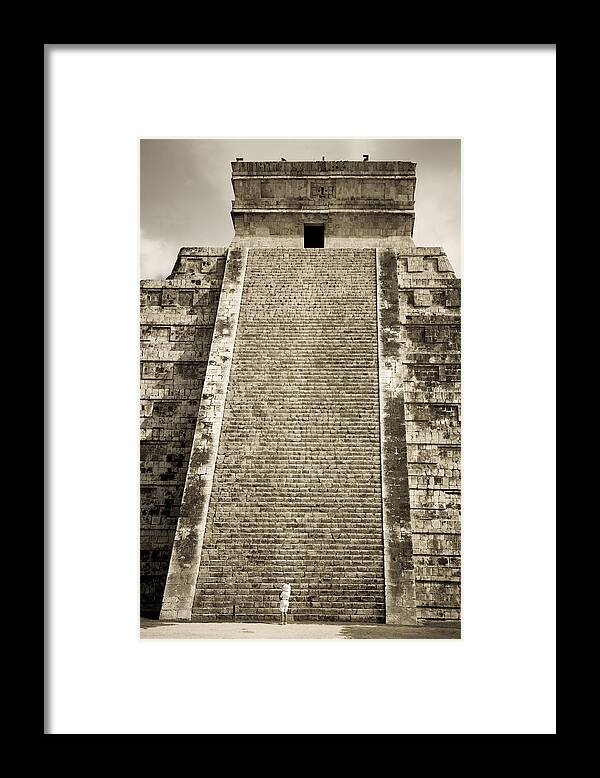 Kukulkan Framed Print featuring the photograph Temple of Kukulkan by Levin Rodriguez