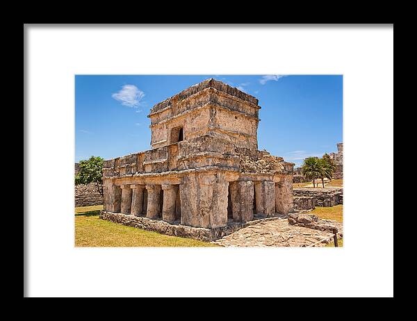 Sky Framed Print featuring the photograph Temple of the Frescos by John M Bailey