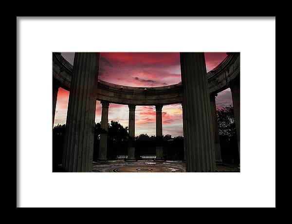 Sunset Framed Print featuring the photograph Temple of the Sky Sunset by Jessica Jenney