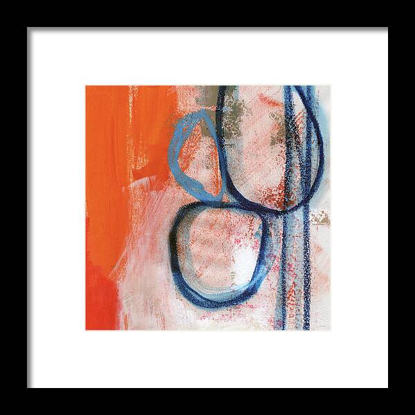 Contemporary Abstract Framed Print featuring the painting Tender Mercies by Linda Woods