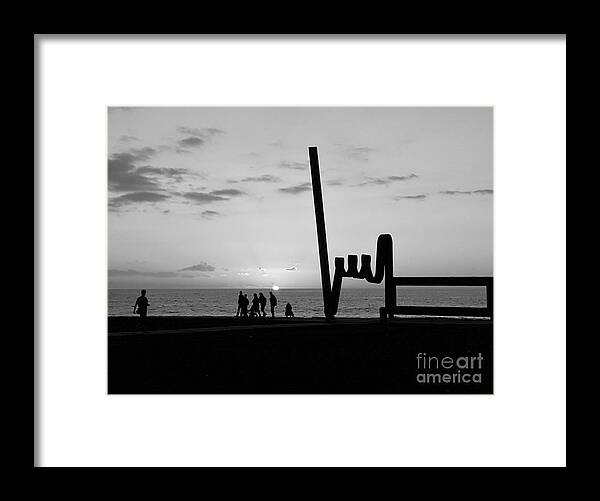 Foto Framed Print featuring the photograph Tenerife / Playa de las Americas by Karina Plachetka