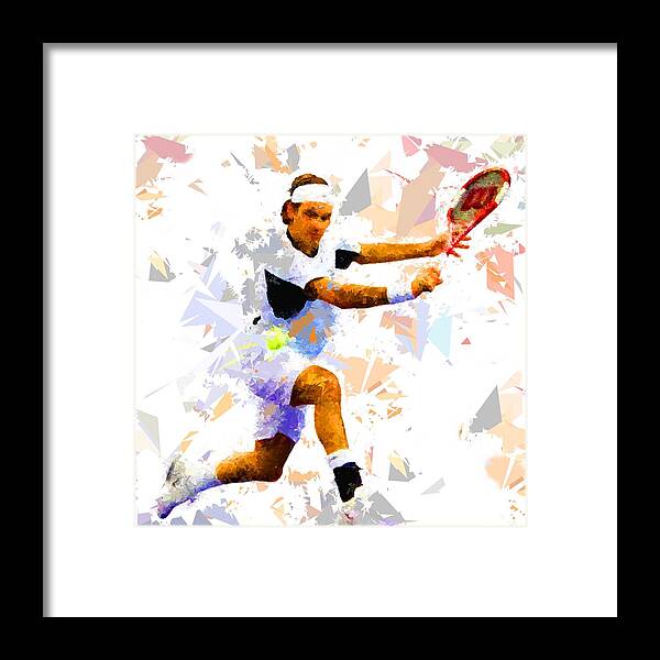Tennis Framed Print featuring the painting Tennis 114 by Movie Poster Prints