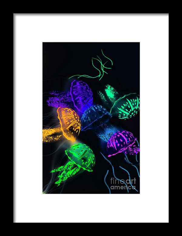 Aquatic Framed Print featuring the photograph Tentacle dance by Jorgo Photography