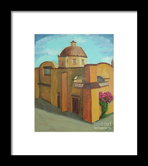 Cathedral Framed Print featuring the painting Tercera Orden by Lilibeth Andre