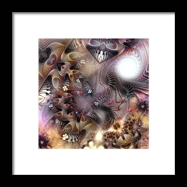 Abstract Framed Print featuring the digital art Terminating Turpitude by Casey Kotas