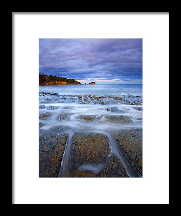 Sunset Framed Print featuring the photograph Tesselated Sunset by Michael Dawson