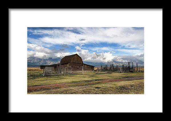 Teton Framed Print featuring the photograph Teton Cloud Covered by David Armstrong