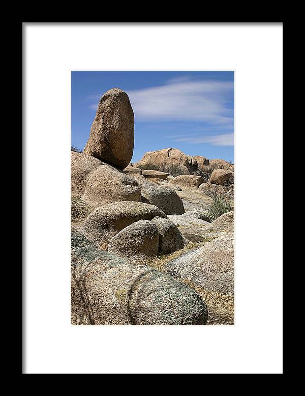 Rock Framed Print featuring the photograph Texas Canyon by Joe Kozlowski