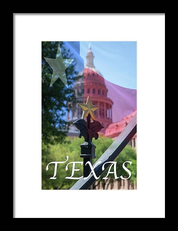 Texas Framed Print featuring the photograph Texas by Lynn Bauer