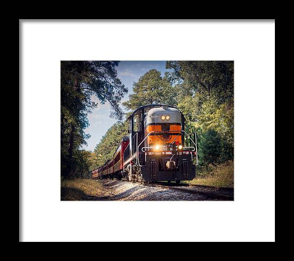 Texas Framed Print featuring the photograph Texas State Railroad by Ray Devlin