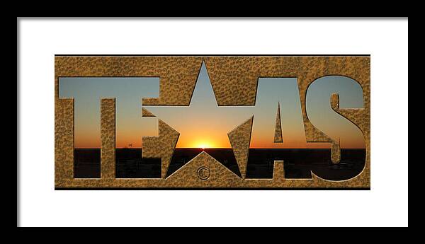 Texas Framed Print featuring the photograph TEXAS sunrise by Tim Nyberg