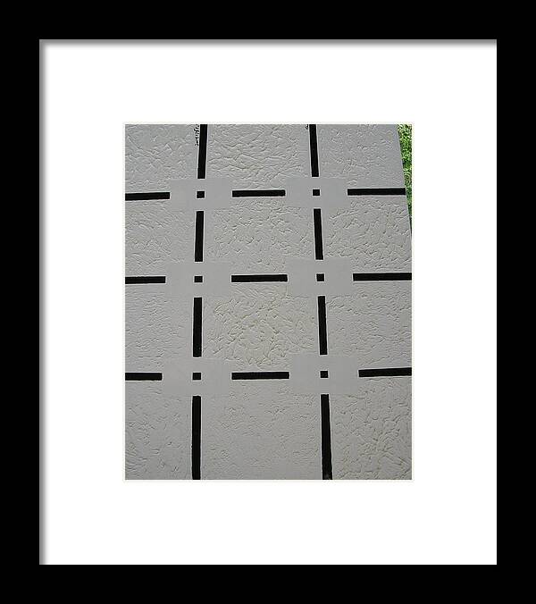 White Texture Framed Print featuring the painting Texture in White by Harris Gulko