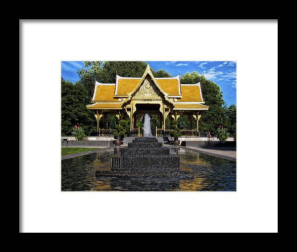 Ohlbrich Gardens Framed Print featuring the photograph Thai Pavilion - Madison - Wisconsin by Steven Ralser