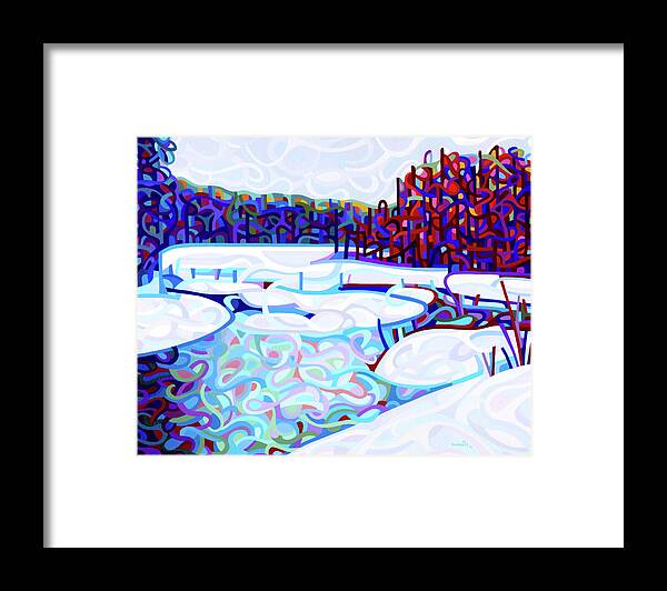 Fine Art Framed Print featuring the painting Thaw by Mandy Budan