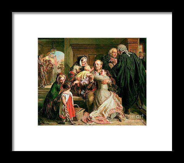 Lawyer Framed Print featuring the painting The Acquittal by Abraham Solomon