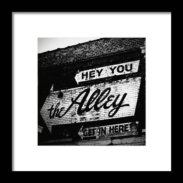 Chicago Framed Print featuring the photograph The Alley Chicago by Kyle Hanson