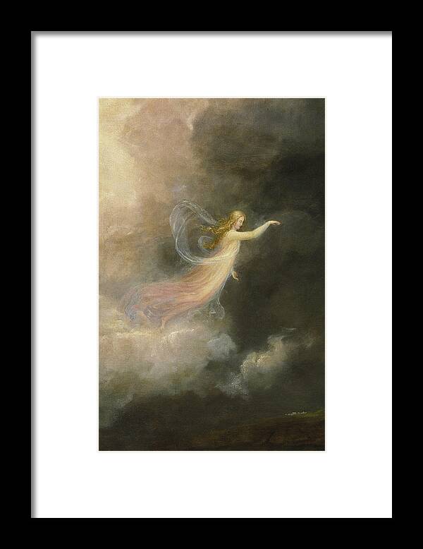 Thomas Cole Framed Print featuring the painting The Angel Appearing To The Shepherds by MotionAge Designs