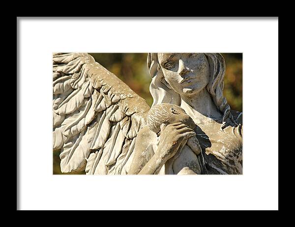 Angel Framed Print featuring the photograph The Angel at St. Thomas by Lynn Jordan