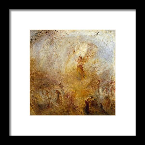 Joseph Mallord William Turner 1775�1851  The Angel Standing In The Sun Framed Print featuring the painting The Angel Standing in the Sun by Joseph Mallord