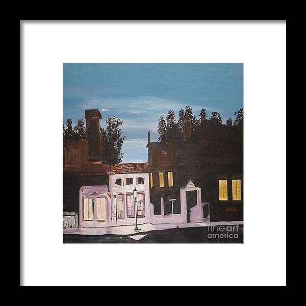 Acrylic Painting Framed Print featuring the painting The Apartments by Denise Morgan