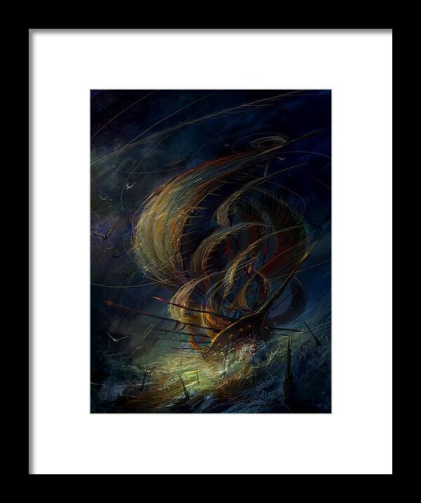 Philip Straub Framed Print featuring the painting The Apparation by Philip Straub