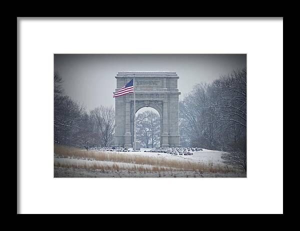 Arch Framed Print featuring the photograph The Arch at Valley Forge by Bill Cannon