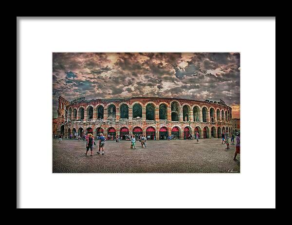 Verona Framed Print featuring the photograph The Arena by Hanny Heim